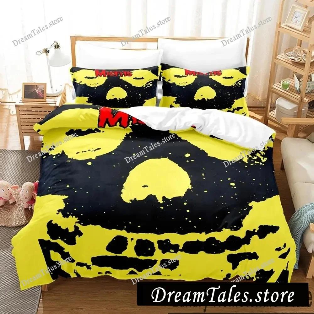 3D Print The Misfits Glenn Danzig Bedding Set Boys Girls Twin Queen King Size Duvet Cover Pillowcase Bed boys Adult