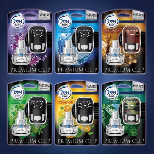 Febreze Premium Clip Car Air Freshener, Citrus Symphony, 7mL Refill