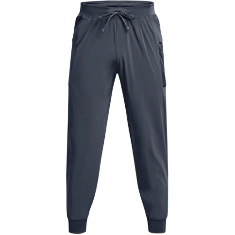 Under Armour Solid Color Loose Fit Waterproof Quick Dry Knitted Sports Pants Men bottoms Gray 1383245-044
