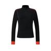 FILA Golf Series Casual Sports Comfortable Versatile Stain-Resistant Knit High Neck Long Sleeve Sweater Women sweater Deep-Black A11W545415FBK