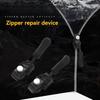 9Pcs Universal Zipper Repair Kit Quick Instant Detachable Zipper Head Replacement Zipper Slider Pull for Jacket Bags Coat Free Sewing