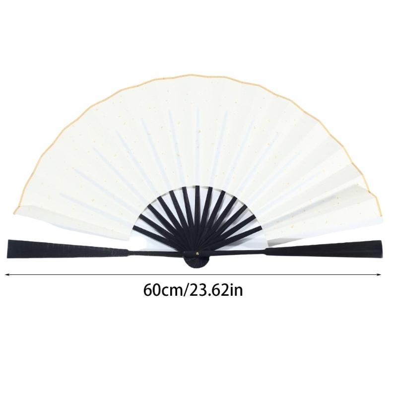Rice Paper Folding Fan Blank Fan Paper Hand Fan Wedding Fan Decorative Painting Fan Blank Fan Kids