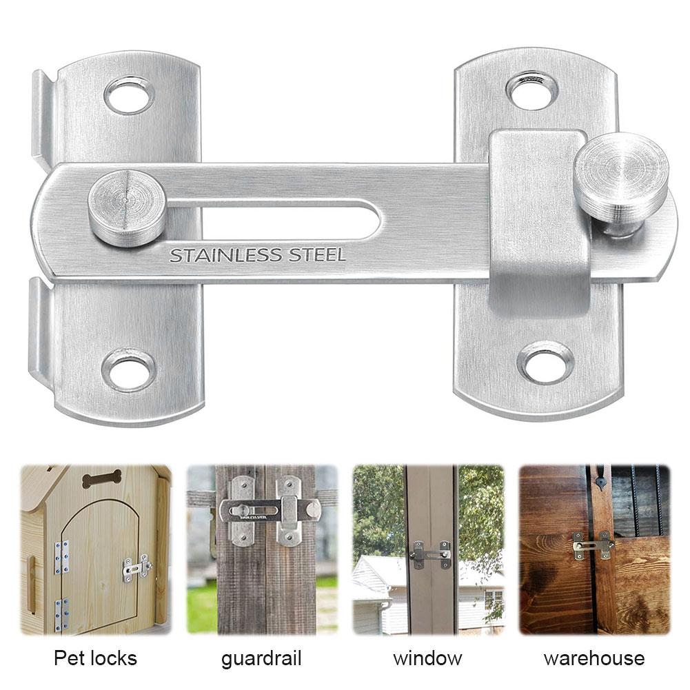 16Pcs Gate Latches Stainless Steel Door Latch Bolt Door Bolt Safety Door Lock for Barn Door Window Cabinet