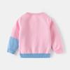 Children's Clothing Girls Cute Bunny Jacquard Fine Cotton Sweater Baby Double-layer Warm Knitted Primer