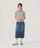 COVERNAT WOMAN Denim Long Skirt Blue