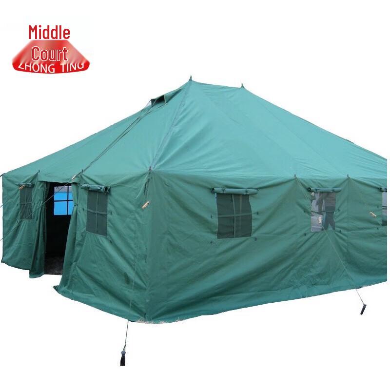 Outdoor 15-Person Heavy-Duty Canvas Tent