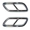 For Mercedes Benz C-Class W206 C200 C260 C300 AMG  Tail Throat Exhaust Decorative Frame Car Sticker Modification Accessories