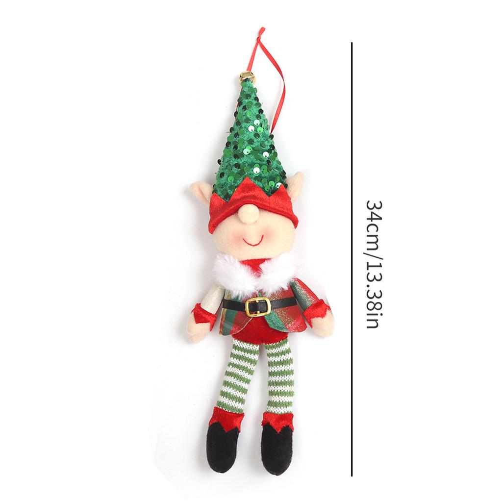 Large Size Christmas Plush Leg Elf Doll Ornaments for Boys and Girls Elf Dolls New Year Home Decorations Christmas Tree Hangings