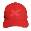 Red X Mark Baseball Cap Sun Hat For Children Hard Hat Sunscreen Luxury Brand FeUnisex Unisexs