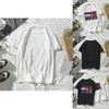 Russian Woman Man Flag Streetwear Fitness Short Sleeve Black White T Shirt