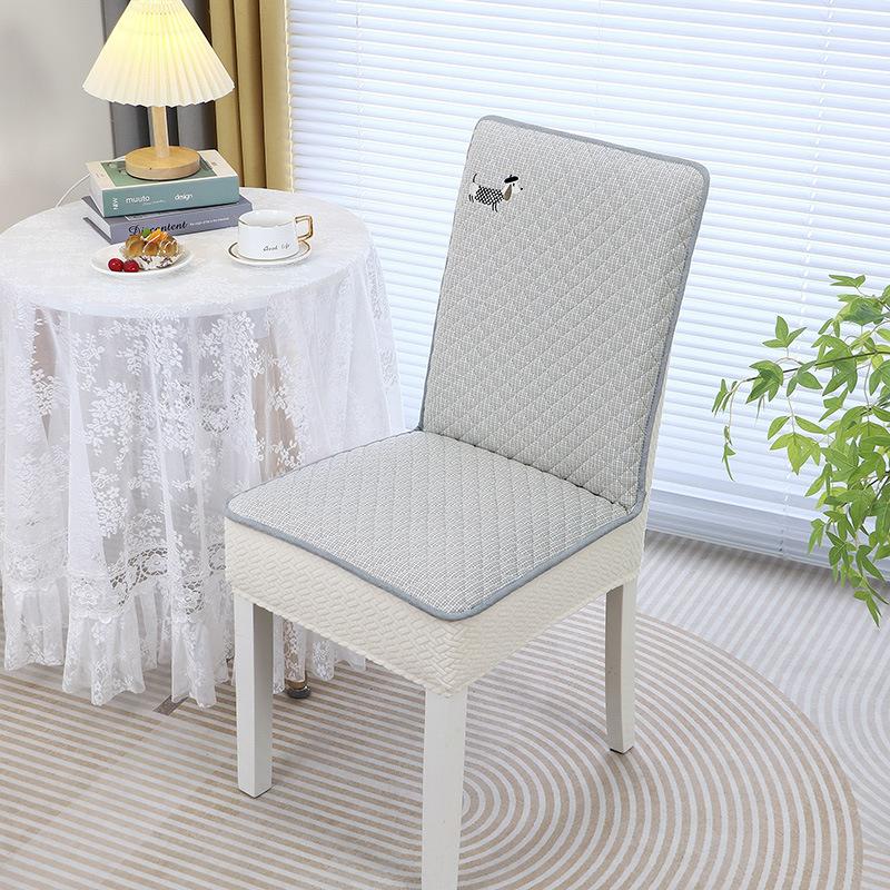 

Summer Chair Cover All-inclusive Simple Dining Chair Cushion Dining Table Chair Cover Stool Cover Cushion 44CM