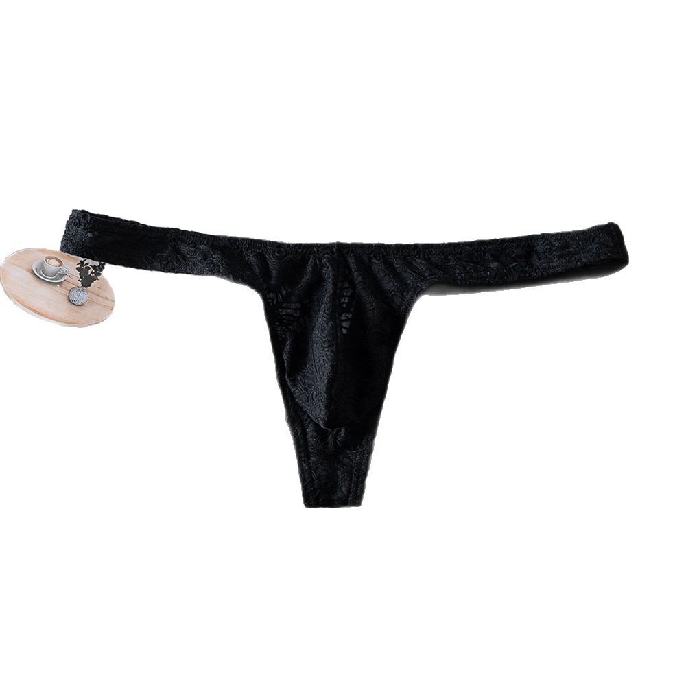 Stilvoller Jacquard-Tanga für Herren mit niedrigem Bund und auffälligem Bund