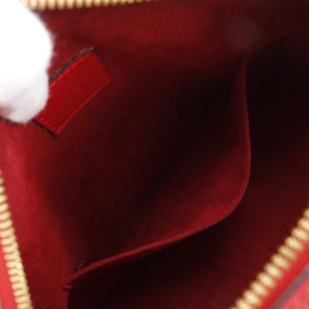 LOUIS VUITTON Sablon Handbag M52047 Red Epi Leather Women Used