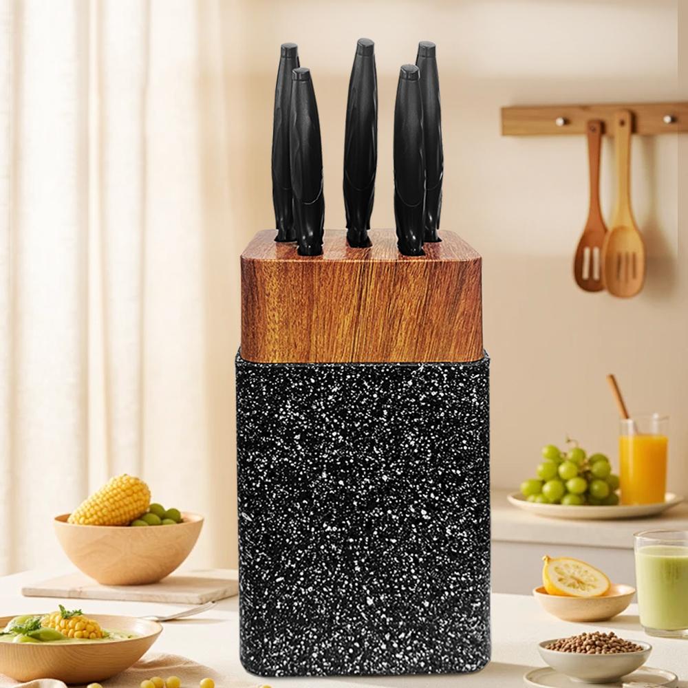 Knife Block Holder Plastic Utensil Kitchen Storage Stand Kitchen Multifunctional Utility Tool Knife Stand Accessories Tool