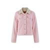 Levis FW22 Solid Color Faux Shearling Warm Jacket Women Jacket Pink 36136-0057