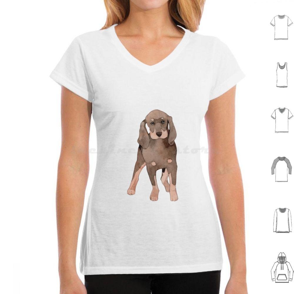 Cute Coonhound Puppy For Dog Lovers T Shirt 6xl Cotton Cool Tee Coonhound Dog Hound Redbone Coonhound Bluetick Coonhound Dogs