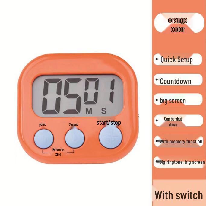 

Детский портативный таймер для управления временем и секундомер, кухонный таймер