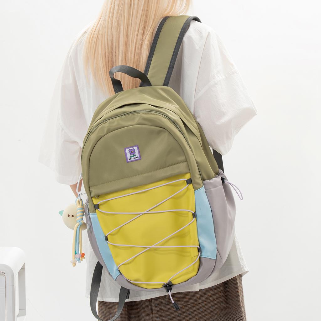 Schoolbag Japanese schoolbag male college student large capacity high school junior high school student travel backpack female ins trendy cool