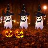 Tree Flashing LED Indoor Outdoor Hanging Light Witch Hat Halloween Decoration Glowing Ghost