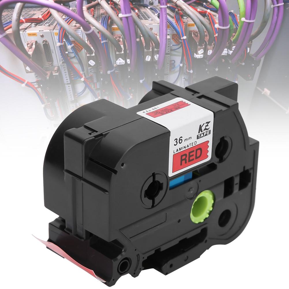 36mm Etikettendrucker Laminiertes Etikettenband Passend für   PT-9700PC PT-9800PCN PT-3600