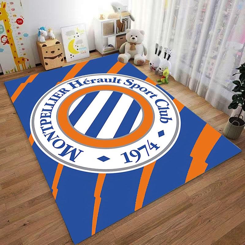 Montpellier 1974 Logo Carpet suitable as a non-slip mat for the living room or bedroom sofa