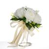Brautstrauß Handgefertigt Hochzeitsdekoration Blumenkombination Rosenstrauß für eine elegante Jubiläumsfeier