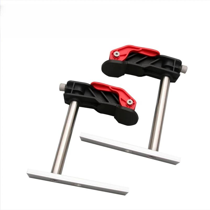 2Pcs Workbench Bench Dogs Hold Down Clamp,Desktop Quick Acting Clamp Fast Fixing Wood Board Woodworking Desktop Press Tool
