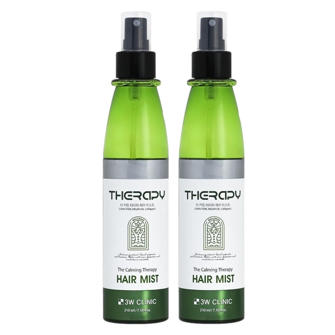 

3W Clinic The Calming Therapy Hair Mist - Nourishing Argan & Jojoba Oil Spray (Set of 2) - 210ml x 2 / 7.1 fl.oz. x 2