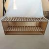 67-Slot Premium Wooden Brush Holder - Durable Artist Desk Organizer, Pencil & Paint Brushes Storage, Elegant Art & Craft Supplie