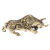 1pc Mini Portable Vintage Brass Bull Keychain Ornament Statue Ornament Gift
