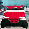 Red Bulls Basketball 3PCS Bedding set,Ideal for 1pc Duvet Cover And 2pcs Pillowcases Perfect for Fan gift,Ideal for Bedroom, Dormitory