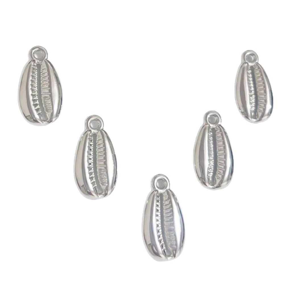 Cross-Style Electroplated Plastic Pendant Charm for DIY Jewelry