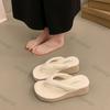 Women Shoes 2026 Summer New Fashion Comfortable Flip Flops Outdoor Height Increase Non Slip Wedge Sandals Women Beach Shoes