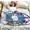 1PC Sheffield Wednesday Football Club Custom Name Patterned Flannel Blanket Suitable For All Seasons for Home Decor Warmth and Comfort Gifts Holiday P