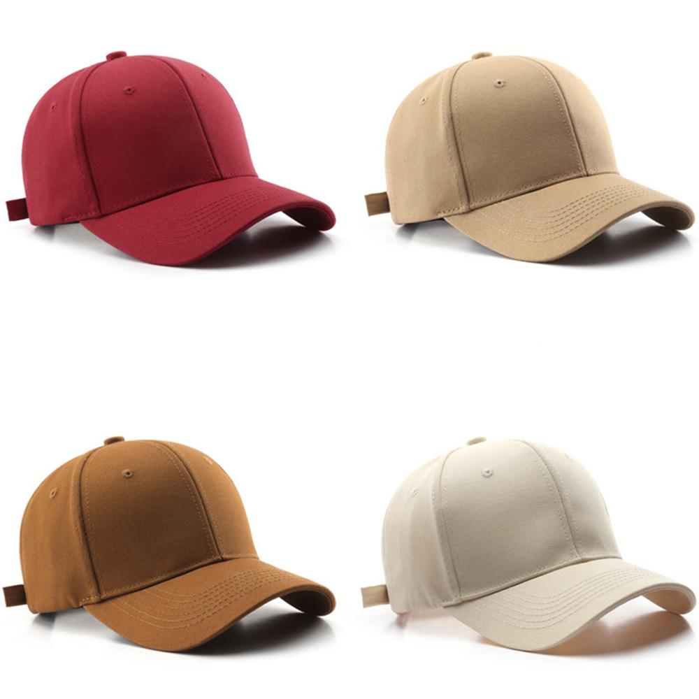 14 Color Unisex Baseball Cap Adhesion Hat HipHop Solid Color Curved Brim Adjustable Cool Sun Hat