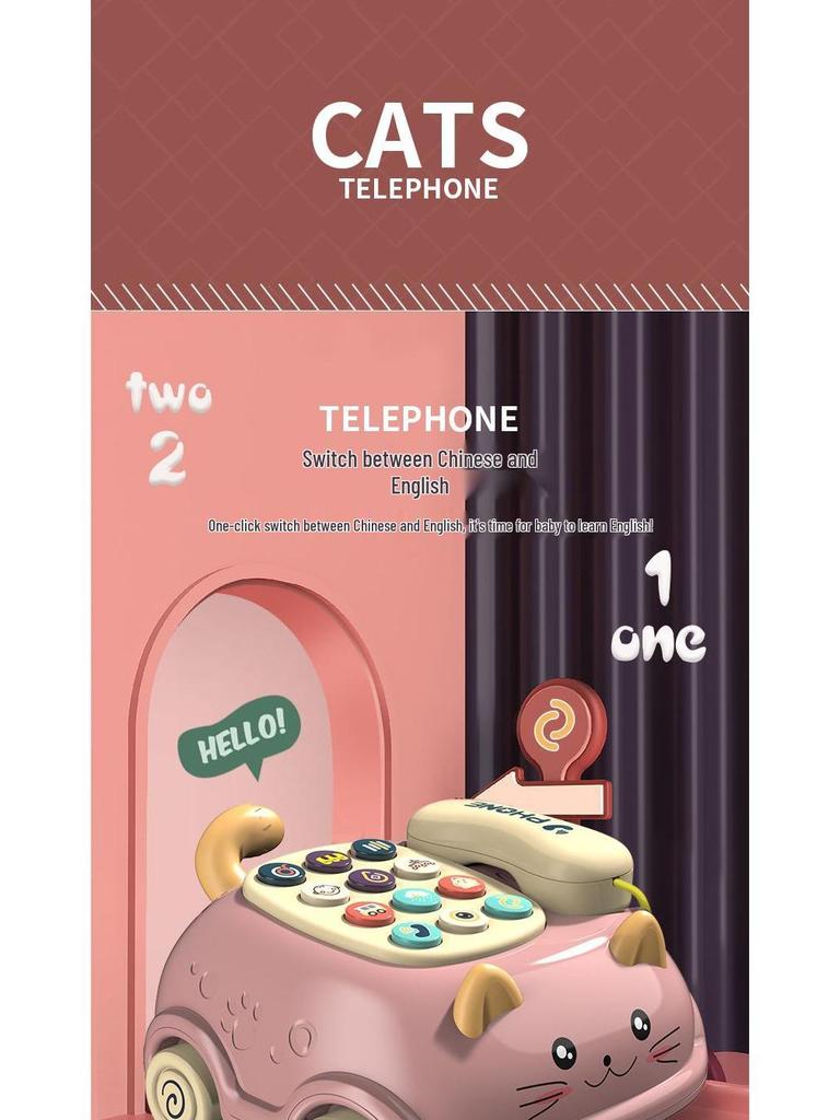 Bilingual Kids' Phone: Interactive Educational Toy for Boys & Girls