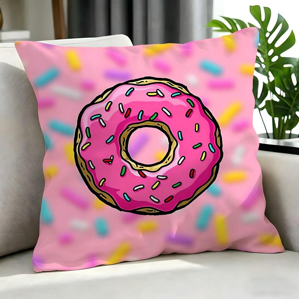 Cartoon ddonut Cushion Cover Cushion Cover Set Pcs x x x Pillowcase Decorative Sofa Home Decor