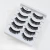 RED SIREN Cat Eye Lashes 5 Pairs Winged Wispy Natural False Eyelashes Makeup Fox Eye Faux Mink Eyelashes