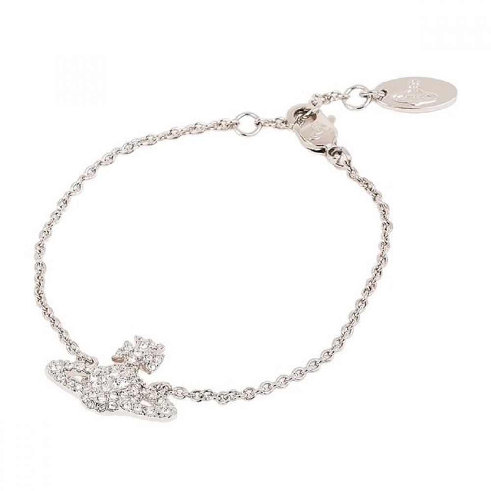 Vivienne Westwood Damen Grace Relief Armband Grau 61020054