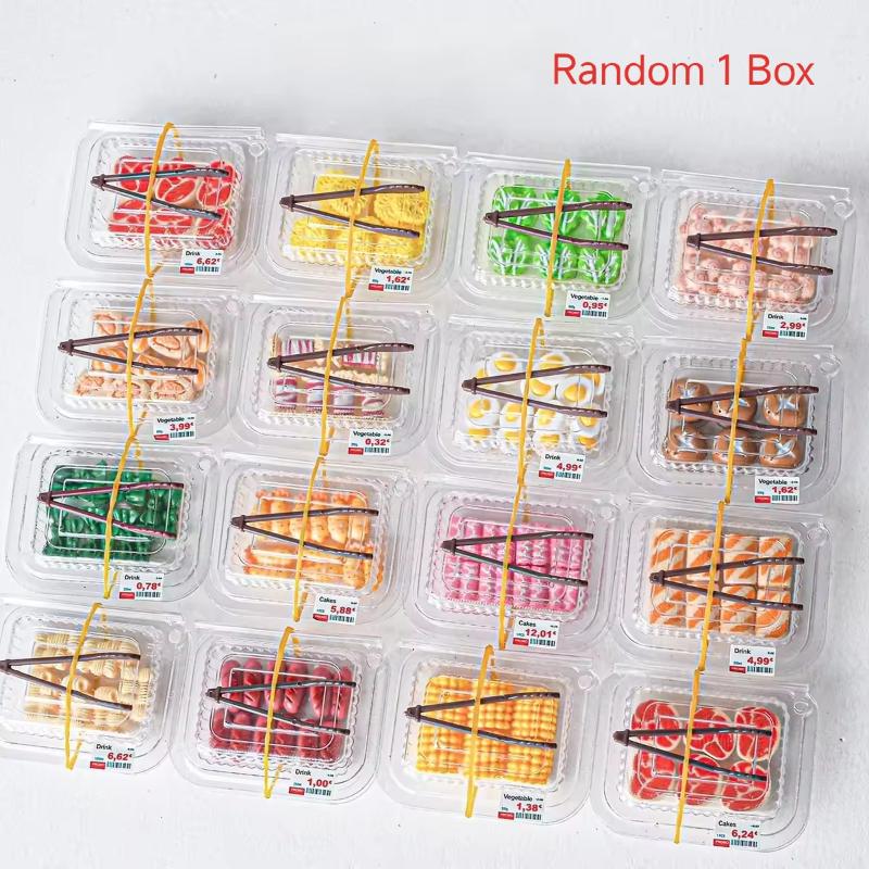 Miniature Simulation Barbecue Food Toys Models Realistic Kitchen Ingredients for DIY Dollhouse and Kids Education