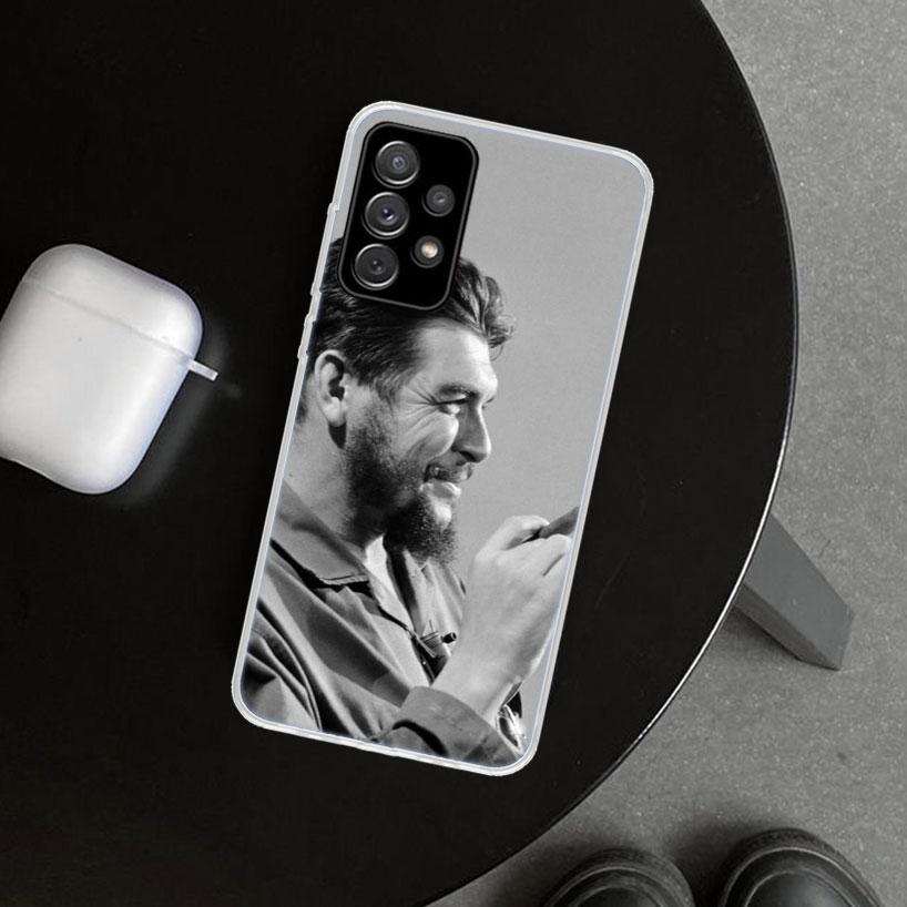 Che Guevara Cigarett Phone Case for Samsung Galaxy A17 A16 A26 A36 A56 A57 A37 A15 A25 A35 A55 A14 A24 A34 A54 A13 A23 A33 A53 G