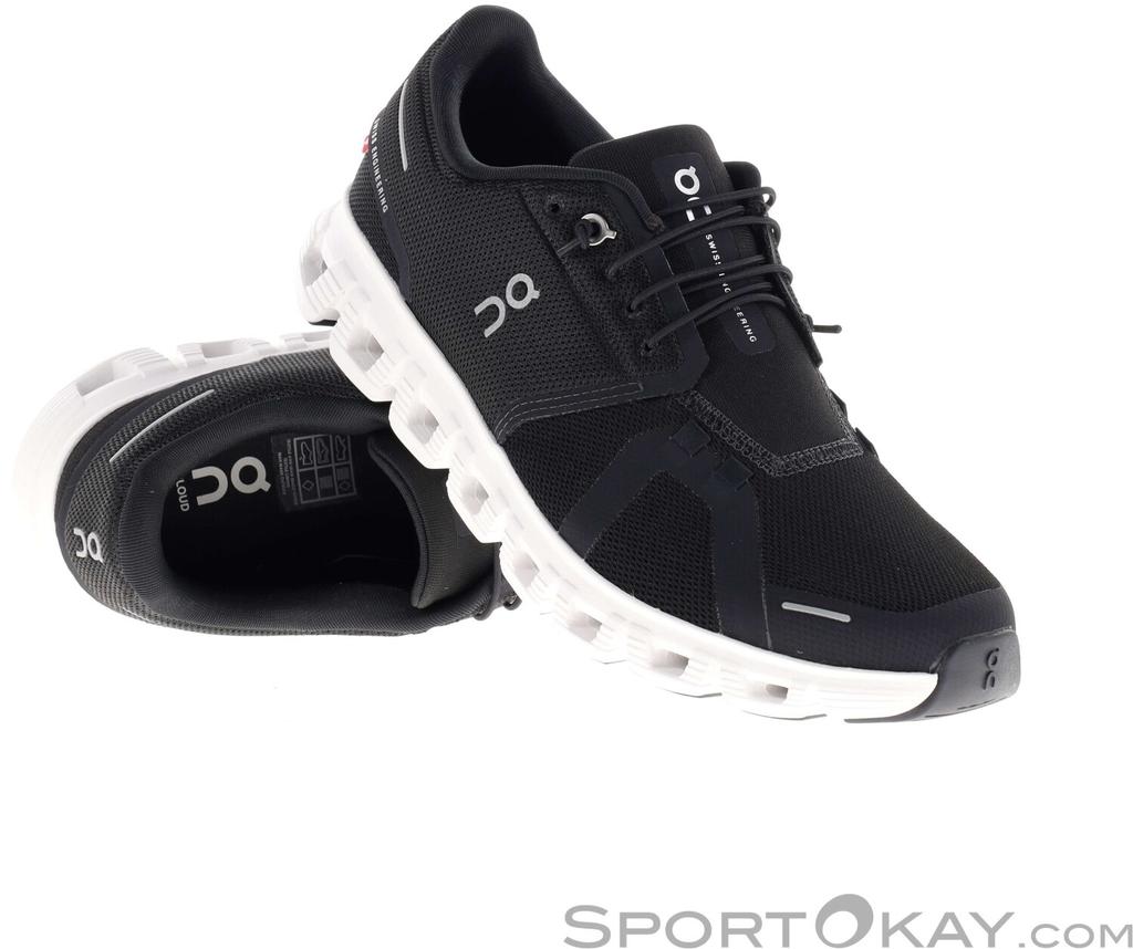 On Cloud 6 Women's Sneakers Black/white