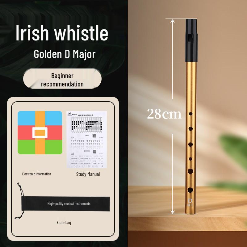 

Akusticus High C & D Irish Whistle - Perfect for Adults and Beginners