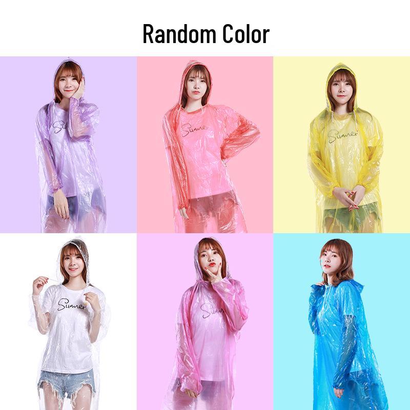 Children's & Adults' Thickened Extended PE Rain Poncho with Shoe Covers