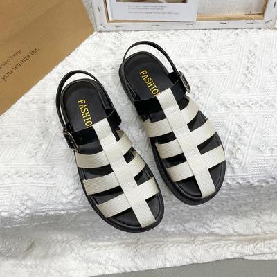 Mode 2024 Sommer Damen Sandalen Gladiator Lässig Plateau Niedrig und Elegant Bequeme Flats Designer Replika Mode Bestseller