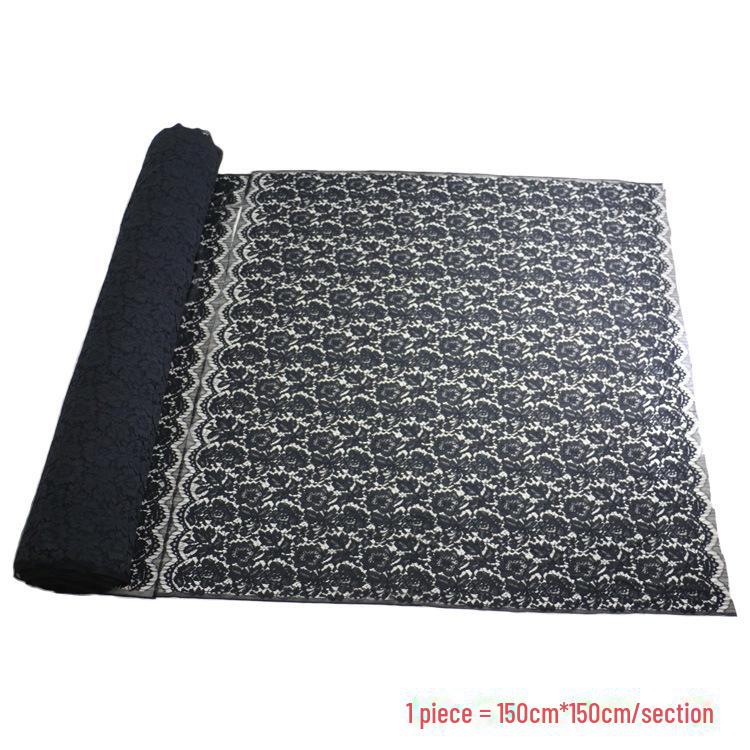 Hollow Tassel Eyelash Lace Fabric for Fashion Dresses