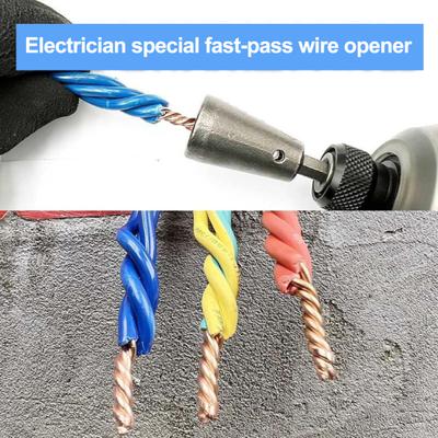 Wire Twisting Stripping Tool 1/4 Inch Hex Shank Cable Wire Stripper Twister Wire Nut Twister Spin Twist Wire Connector Socket