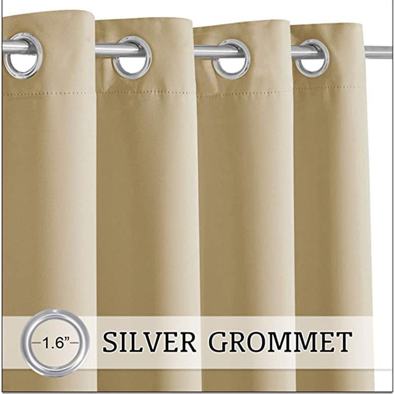 Outdoor Wasserdichte Terrassenvorhänge Fertig Ösenvorhang Outdoor Sonnenschutz Garten Sichtschutz Leicht Langlebig UV-Beständige Vorhänge