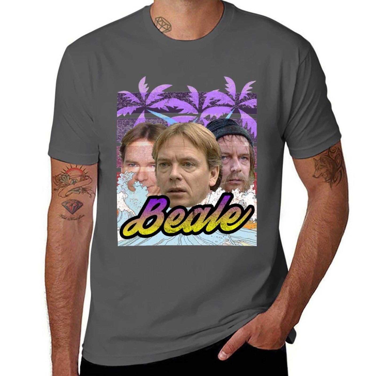 

Ian Beale Eastenders Retro Vintage Sun Drenched Style Surf Palm Tree Funny T-Shirt t shirts cotton 100% T-Shirt 4XL