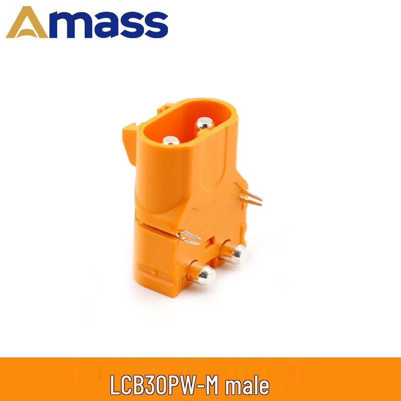 Amass LCB 40/50/60PW-M/F Crimp Purple Copper Silver-Plated Locking Circuit Board Connector